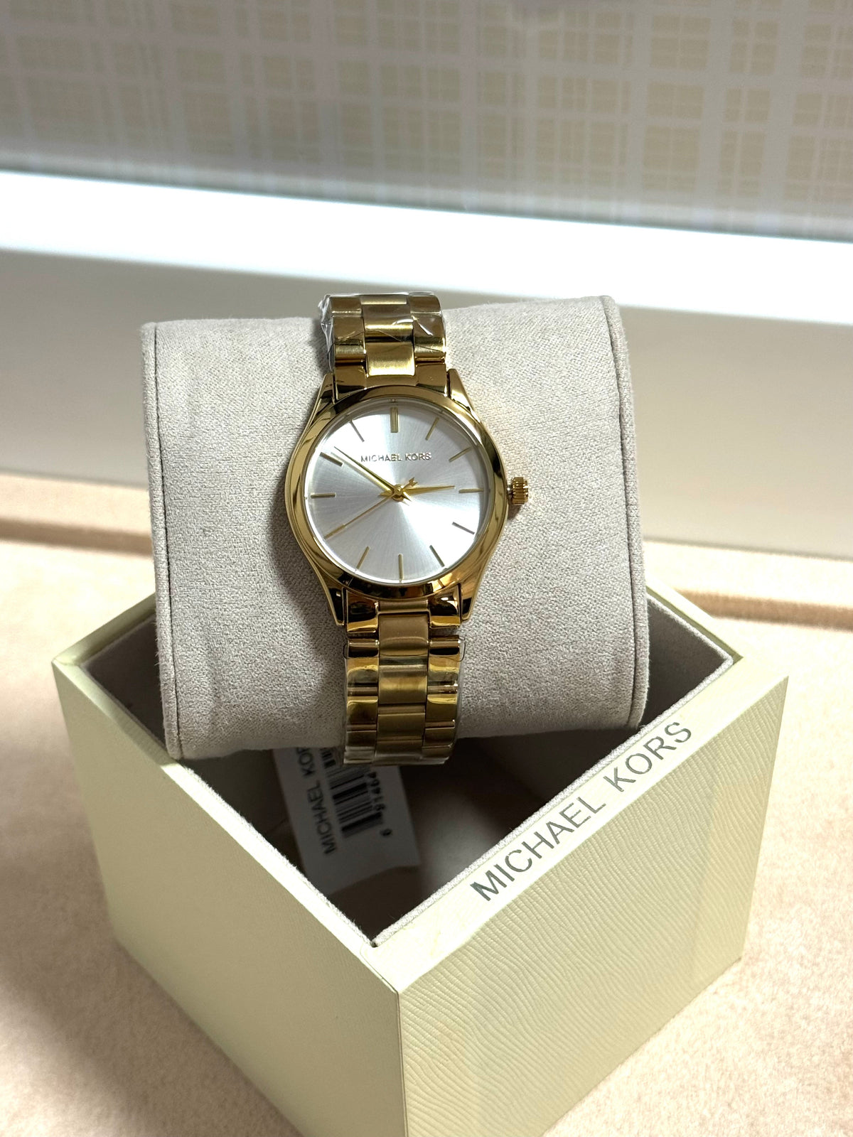 Montre Femmes Michael Kors dore tableu blanc