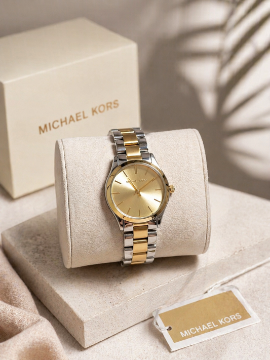 Montre Femmes Michael Kors dore&argente tableu dore