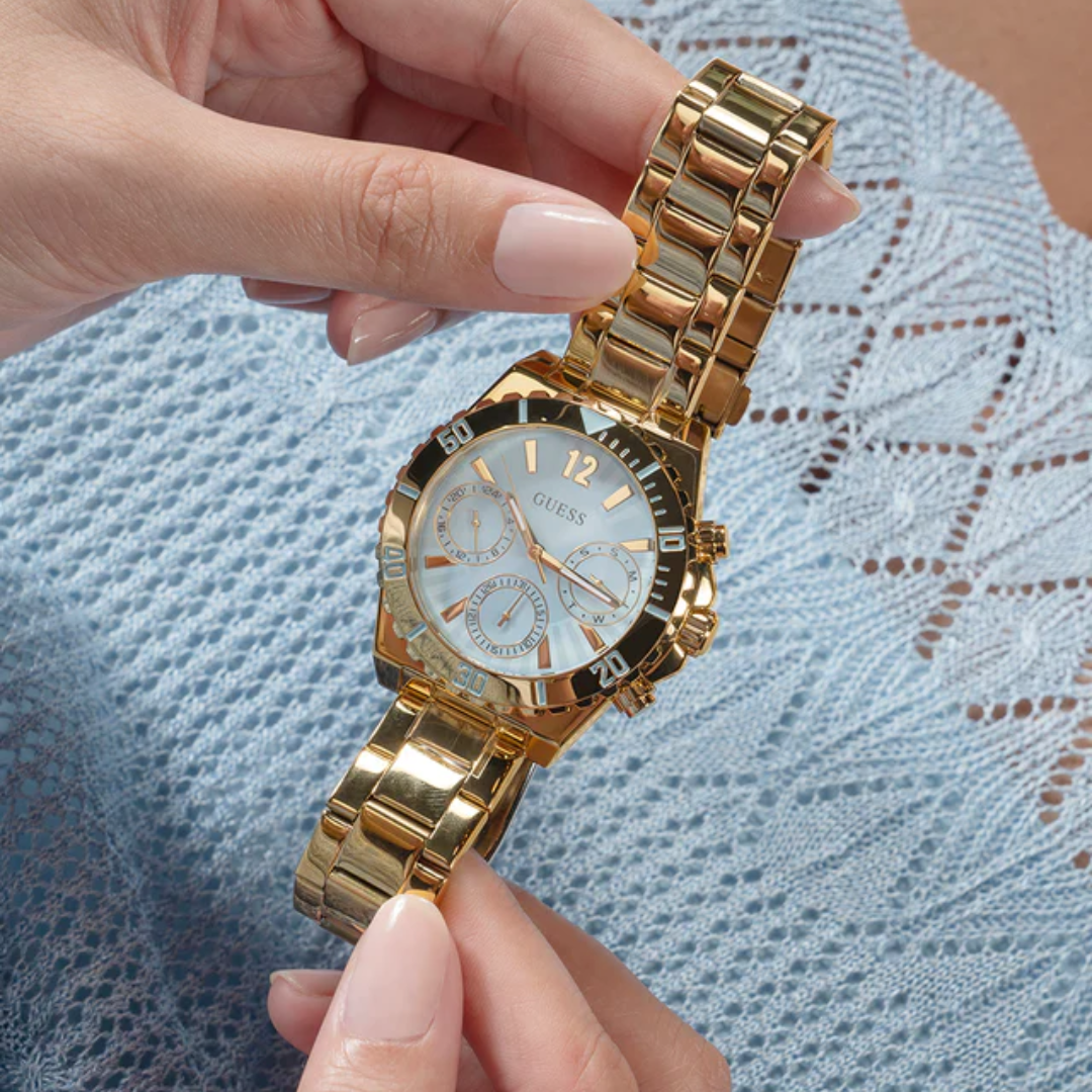 Montre GUESS Phoebe Or pour femme, GW0696L2