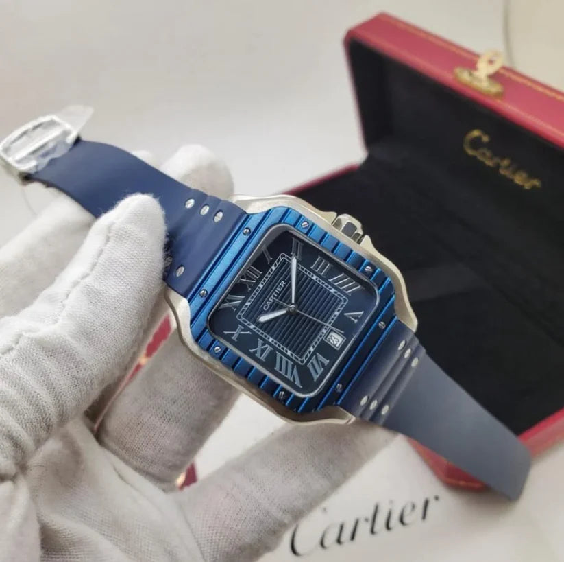 Cartier Santos bleu