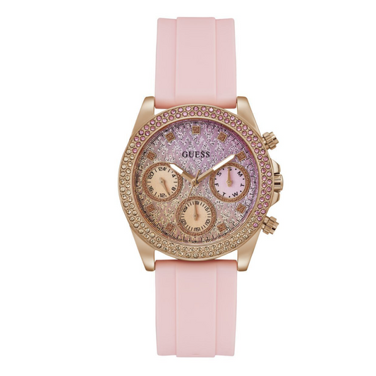 Guess Montre Femme Brillant Rose GW0032L4
