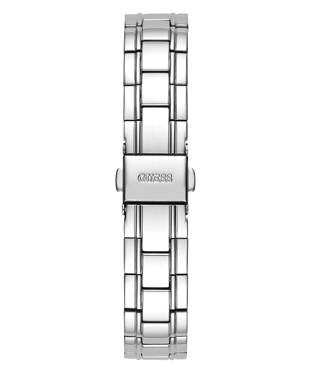 GUESS Ladies Silver Tone Day/Date Watch